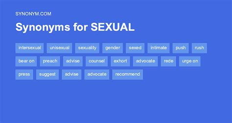 sexual synonym